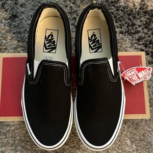 Vans Black Classic Slip Ons